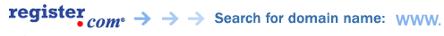 Register.com -- Search for domain name: